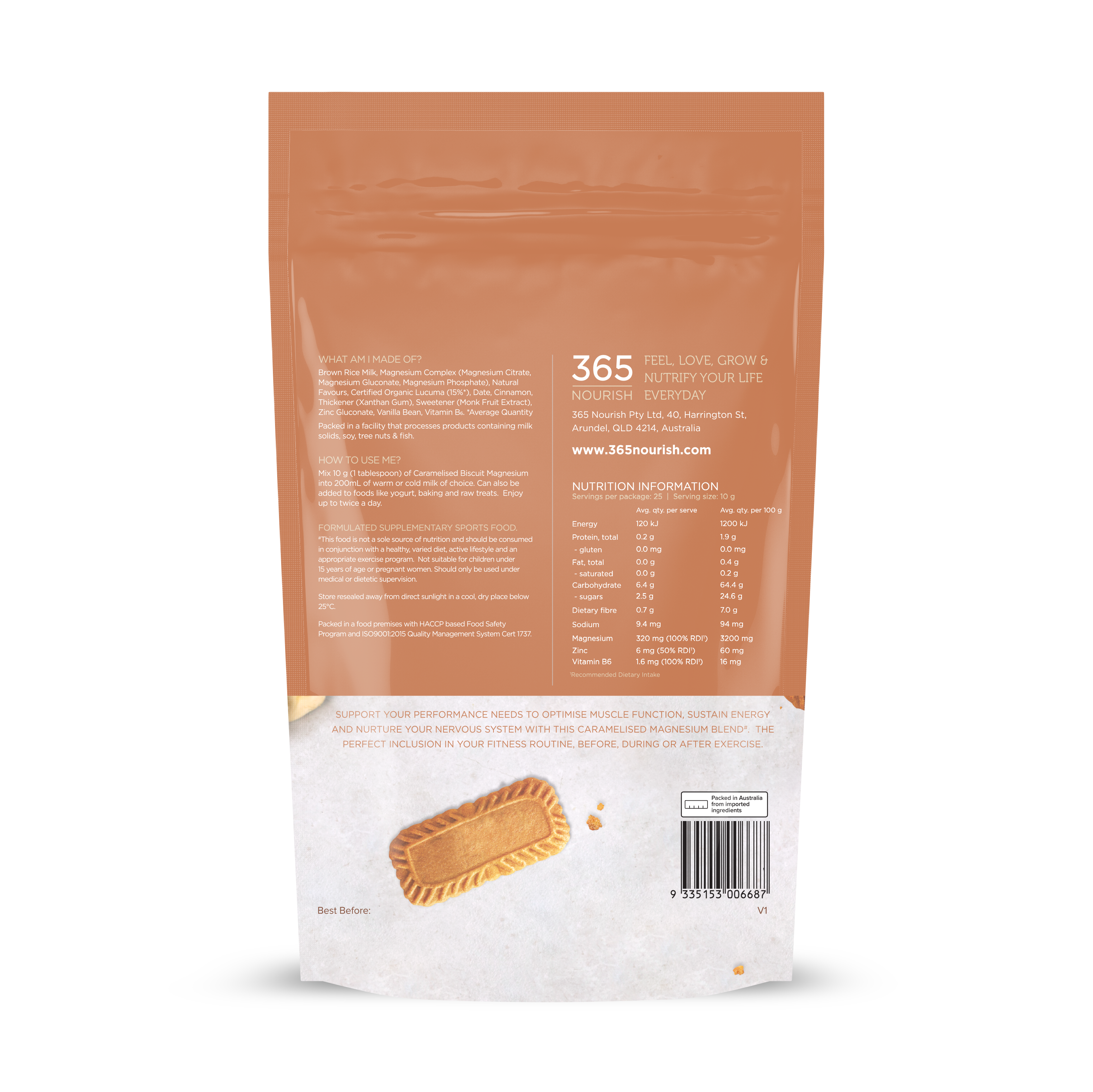 Caramelised Biscuit Magnesium Complex Powder