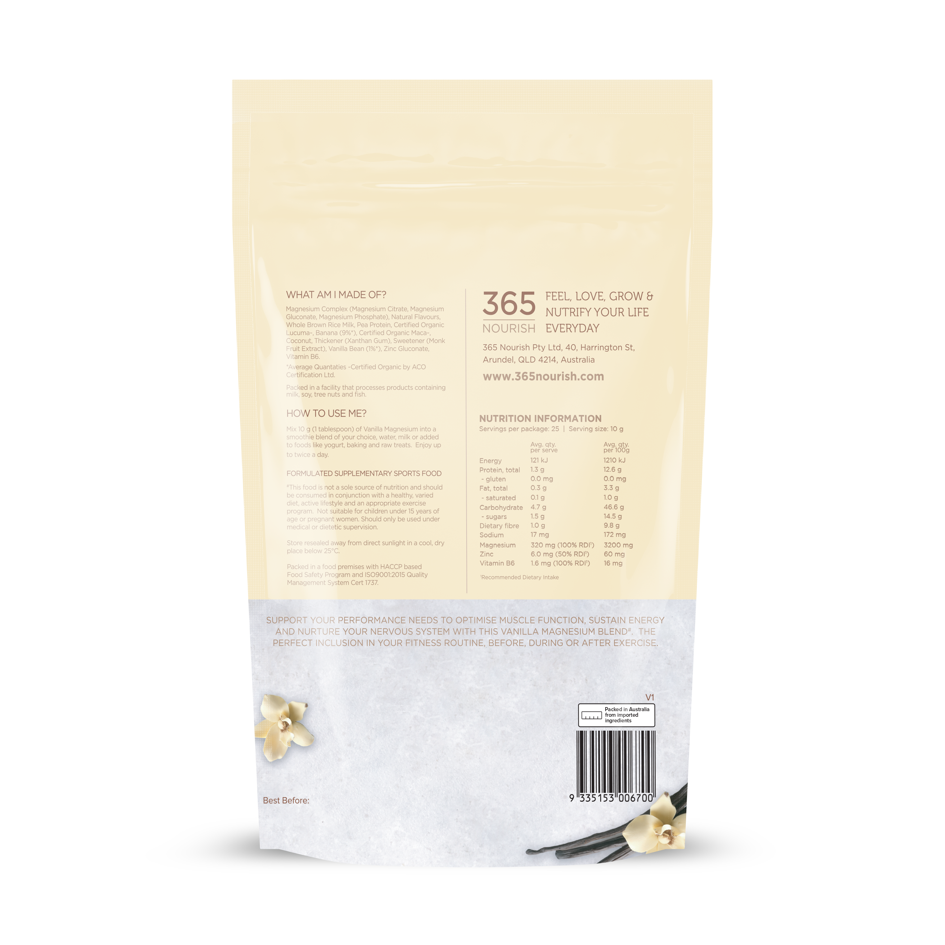 Vanilla Magnesium Complex Powder
