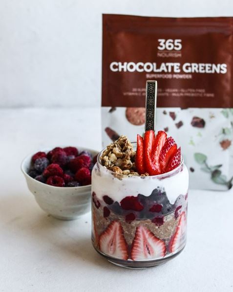 Berries & Chocolate Overnight Oats