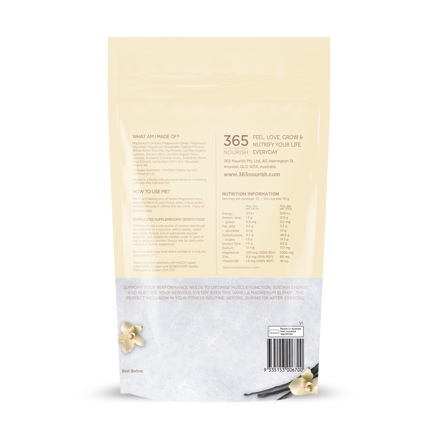 Vanilla Magnesium Complex Powder