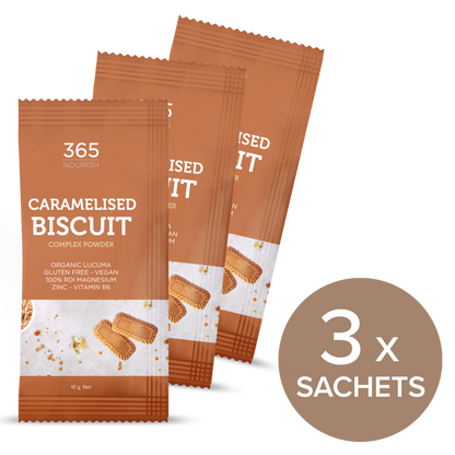 Caramelised Biscuit Magnesium Complex Powder 3x 10g Sample pack