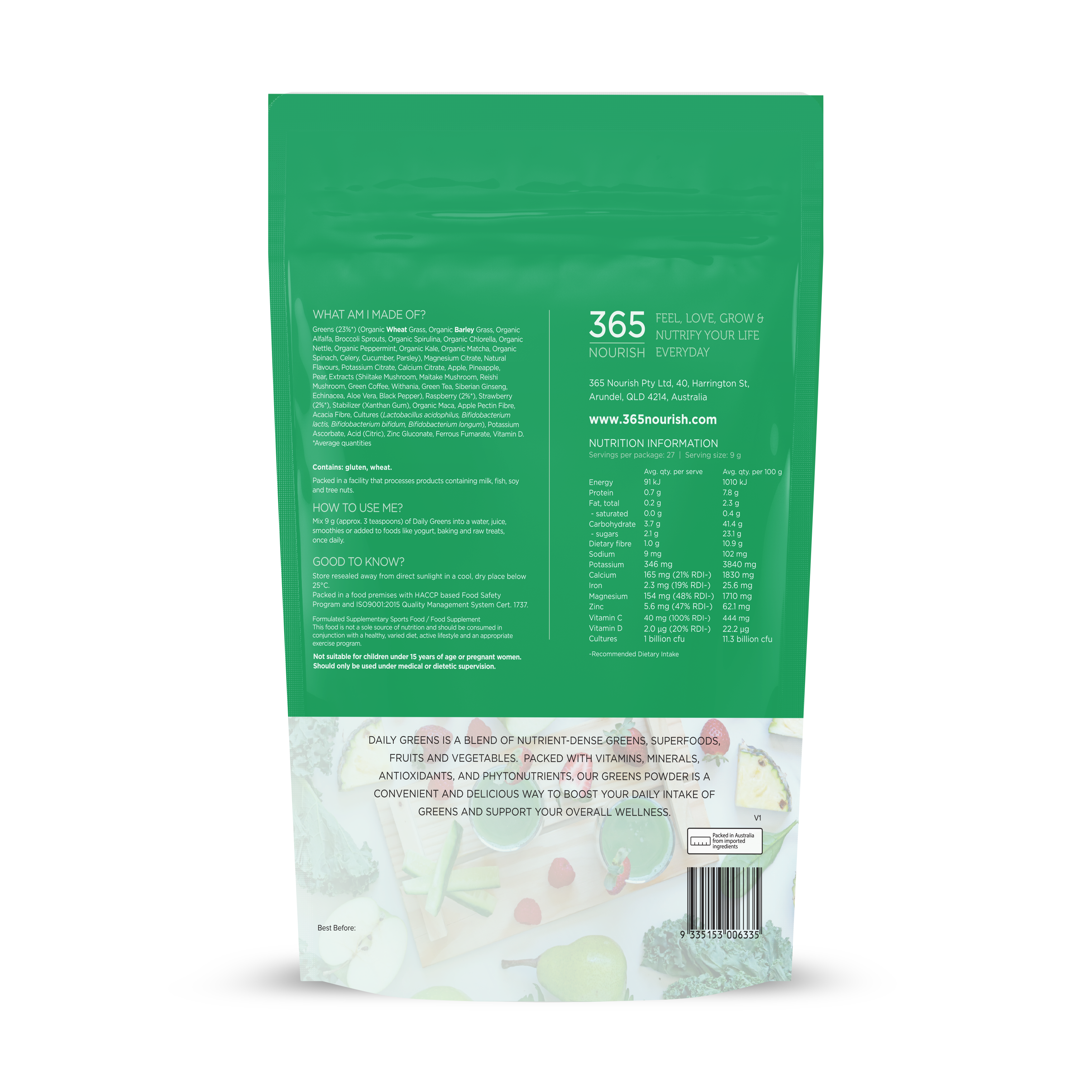 Daily Greens - 2 Delicious Flavours