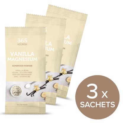 Vanilla Magnesium Complex Powder 3x 10g Sample pack