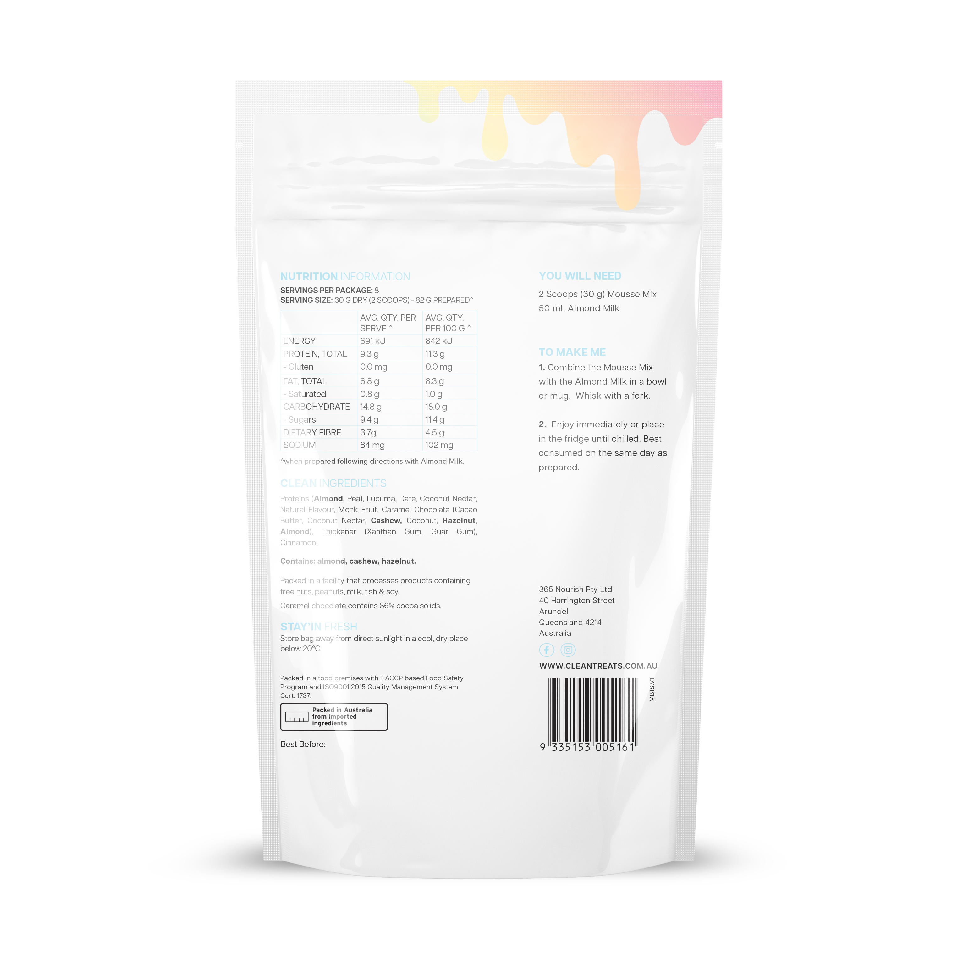Ashy Bines Biscott Protein Mousse 240g