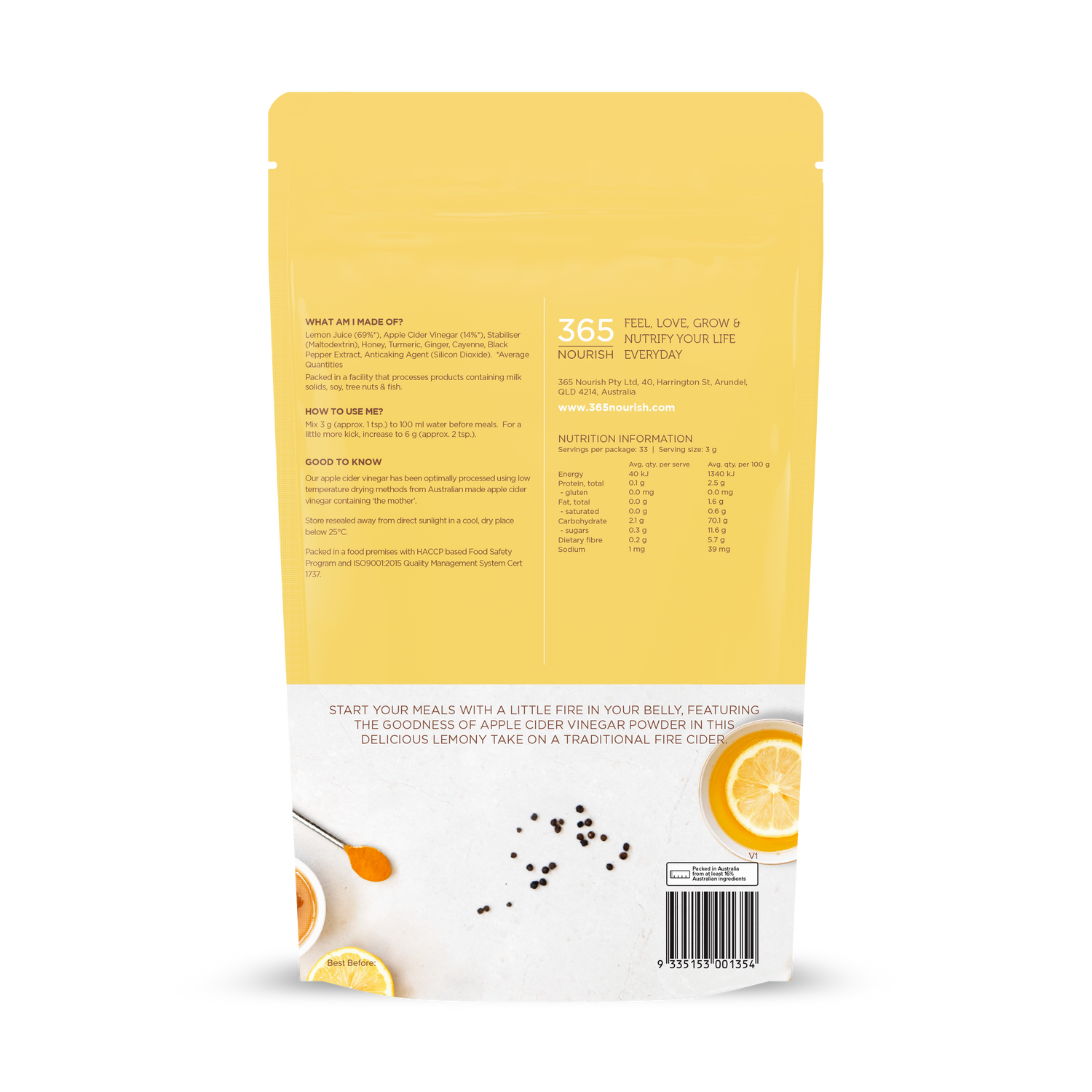 Lemon Kick Starter 100g