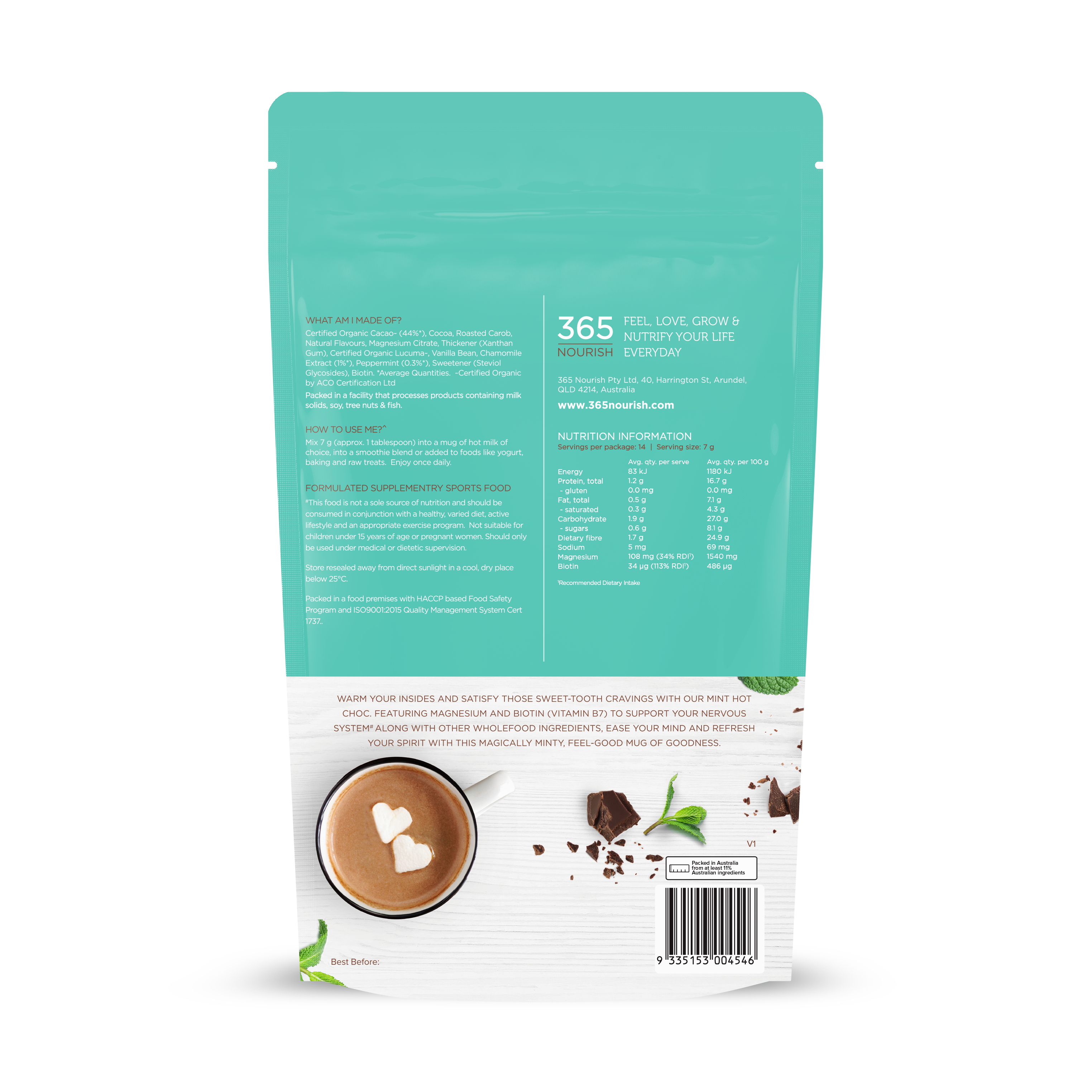 Mint Hot Chocolate 100g