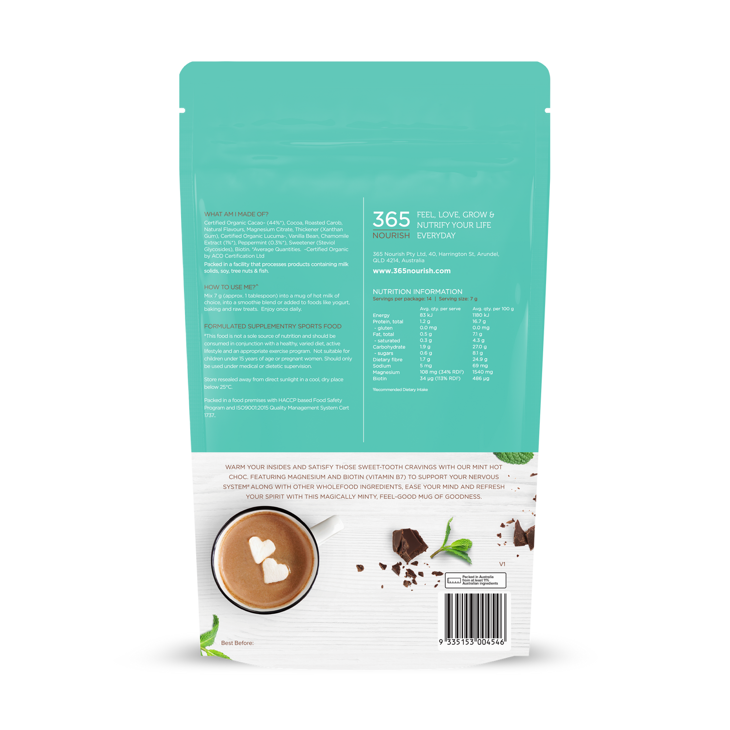 Mint Hot Chocolate 100g